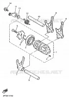 BARILLET DE SELECTION / FOURCHETTES pour Yamaha XT600E de 1998