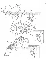 GARDE BOUE pour Yamaha XT600E de 1998