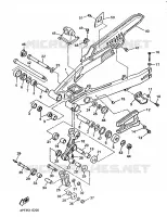 BRAS ARRIERE pour Yamaha XT600E de 1998
