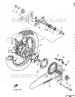 ROUE ARRIERE pour Yamaha XT600E de 1998