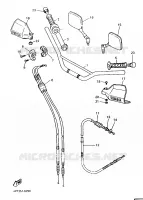 GUIDON ET CABLES pour Yamaha XT600E de 1998