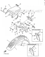 GARDE BOUE pour Yamaha XT600E de 1998