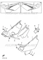 COUVERCLE LATERAL pour Yamaha XT600E de 1998