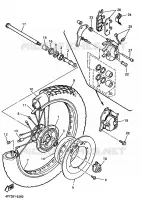 ROUE AVANT pour Yamaha XT600E de 1998