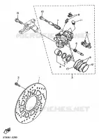ETRIER DE FREIN ARRIERE pour Yamaha XT600E de 1998