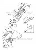 ECHAPPEMENT pour Yamaha XT600E de 1999