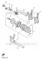 BARILLET DE SELECTION / FOURCHETTES pour Yamaha XT600E de 1999