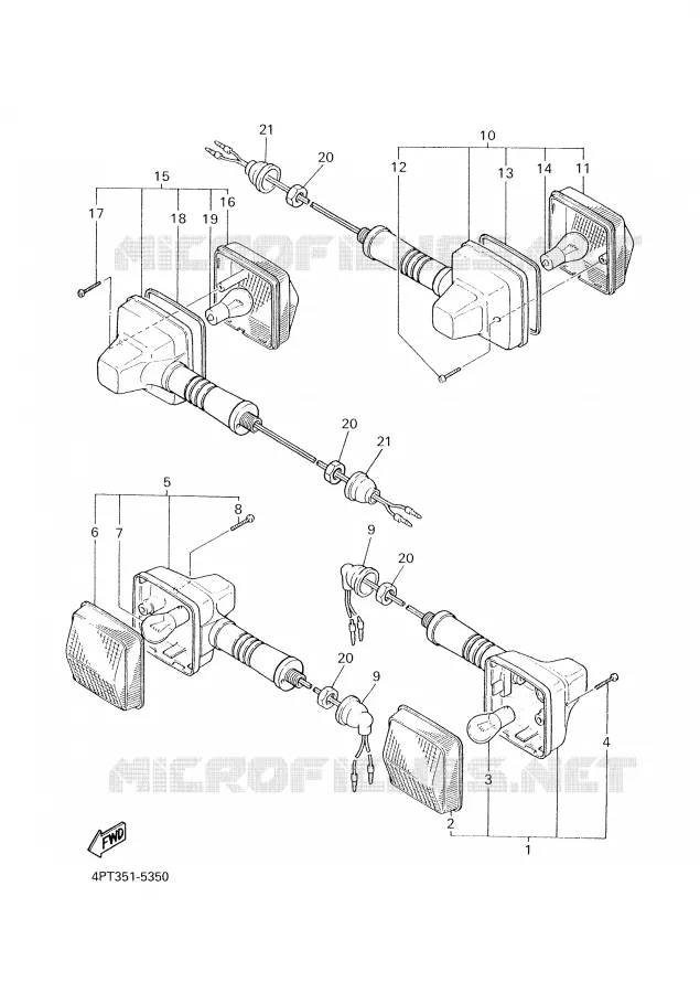 CLIGNOTANT Yamaha MOTO 600 2000 XTE  XT600E