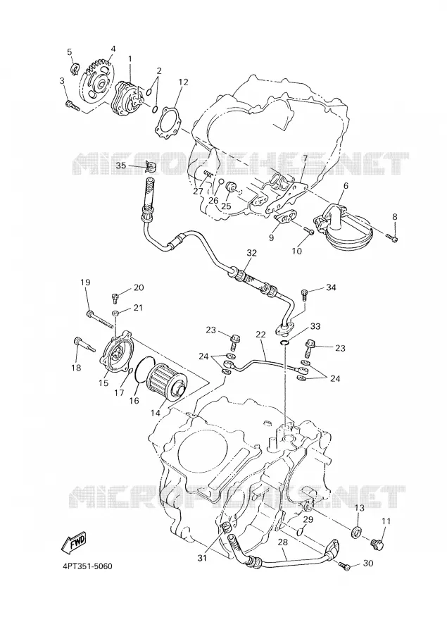 POMPE A HUILE Yamaha MOTO 600 2000 XTE  XT600E