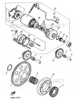 EMBRAYAGE DE DEMARREUR pour Yamaha XT600EH de 1991