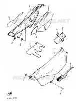 COUVERCLE LATERAL pour Yamaha XT600EH de 1991