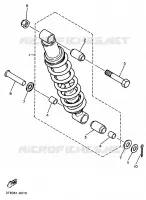 AMORTISSEUR ARRIERE / BRAS OSCILLANT pour Yamaha XT600EH de 1991