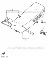 SELLE pour Yamaha XT600EH de 1991