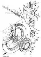 ROUE AVANT pour Yamaha XT600EH de 1991
