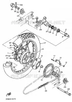 ROUE ARRIERE pour Yamaha XT600EH de 1991
