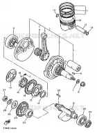 VILEBREQUIN / PISTON pour Yamaha XT600EN de 1991