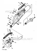 ECHAPPEMENT pour Yamaha XT600EN de 1991