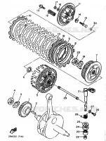EMBRAYAGE DE DEMARREUR pour Yamaha XT600EN de 1991