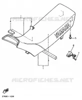 SELLE pour Yamaha XT600EN de 1991