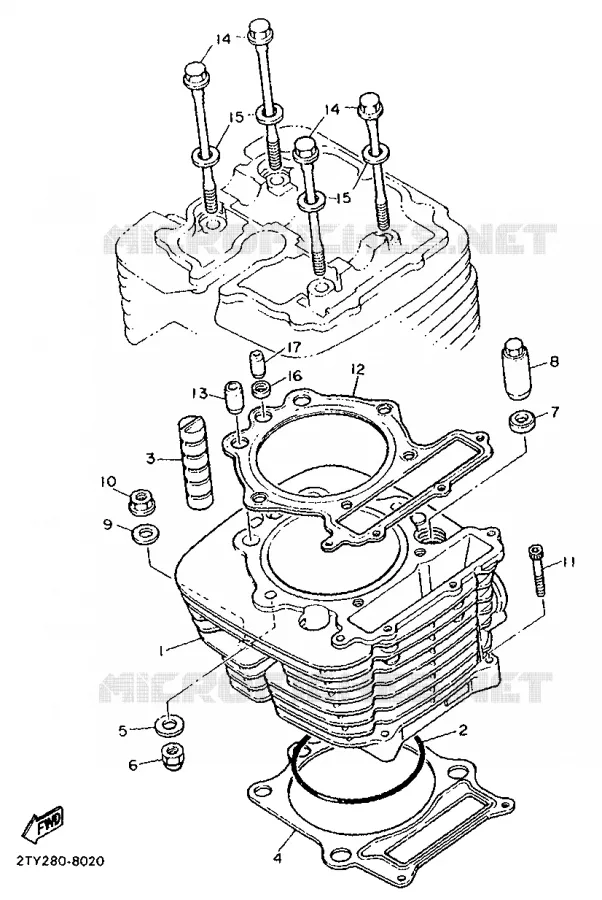 CYLINDRE Yamaha MOTO 600 1994 XT  XT600K
