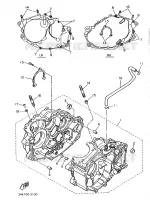 CARTER MOTEUR pour Yamaha XT600N (20.OKW) de 1989
