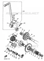 DEMARREUR pour Yamaha XT600N (20.OKW) de 1989