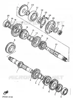 TRANSMISSION pour Yamaha XT600N (20.OKW) de 1989