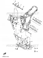 CADRE pour Yamaha XT600N (20.OKW) de 1989