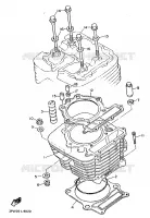 CYLINDRE pour Yamaha XT600N (20.OKW) de 1989