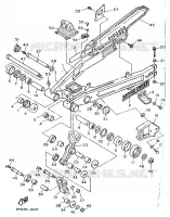 BRAS ARRIERE pour Yamaha XT600N (20.OKW) de 1989