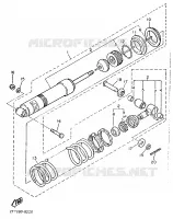 AMORTISSEUR ARRIERE pour Yamaha XT600N (20.OKW) de 1989