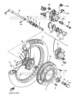 ROUE AVANT pour Yamaha XT600N (20.OKW) de 1989