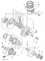 VILEBREQUIN / PISTON pour Yamaha XT600N (20.OKW) de 1989