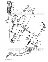 MAITRE CYLINDRE DE FREIN ARRIERE pour Yamaha XT600N (20.OKW) de 1989