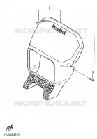 CARENAGE AVANT pour Yamaha XT600N (20.OKW) de 1989