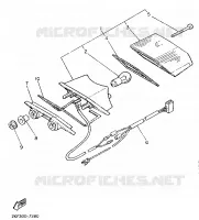 FEU ARRIERE pour Yamaha XT600N (20.OKW) de 1989
