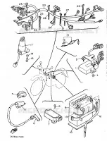 PARTIE ELECTRIQUE 1 pour Yamaha XT600N (20.OKW) de 1989