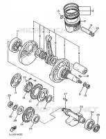 VILEBREQUIN / PISTON pour Yamaha XT600Z de 1986