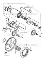 EMBRAYAGE DE DEMARREUR pour Yamaha XT600Z de 1986