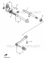 AXE DE SELECTEUR / PEDALE pour Yamaha XT600Z de 1986
