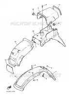 GARDE BOUE pour Yamaha XT600Z de 1986