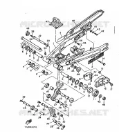 BRAS ARRIERE pour Yamaha XT600Z de 1986