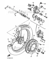 ROUE AVANT pour Yamaha XT600Z de 1986