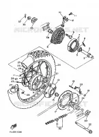 ROUE ARRIERE pour Yamaha XT600Z de 1986