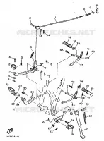 SUPPORT / REPOSE PIEDS pour Yamaha XT600Z de 1986