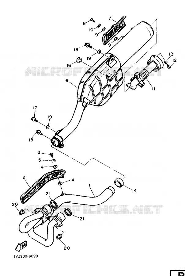 ECHAPPEMENT Yamaha MOTO 600 1986 XTZ  XT600Z