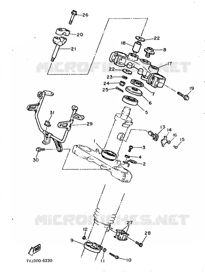 DIRECTION Yamaha MOTO 600 1986 XTZ  XT600Z