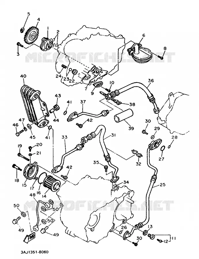POMPE A HUILE Yamaha MOTO 600 1988 XTZ  XT600Z