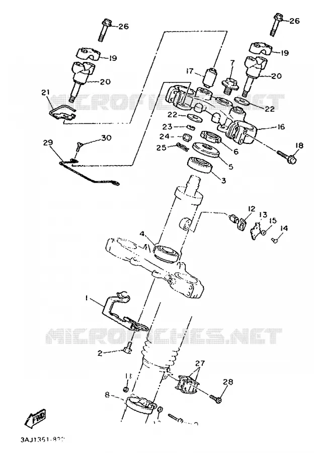 DIRECTION Yamaha MOTO 600 1988 XTZ  XT600Z