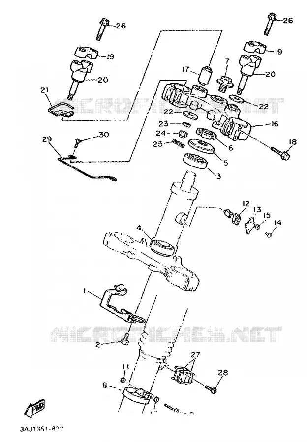 DIRECTION Yamaha MOTO 600 1990 XTZ  XT600Z